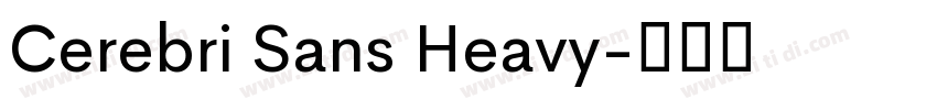 Cerebri Sans Heavy字体转换